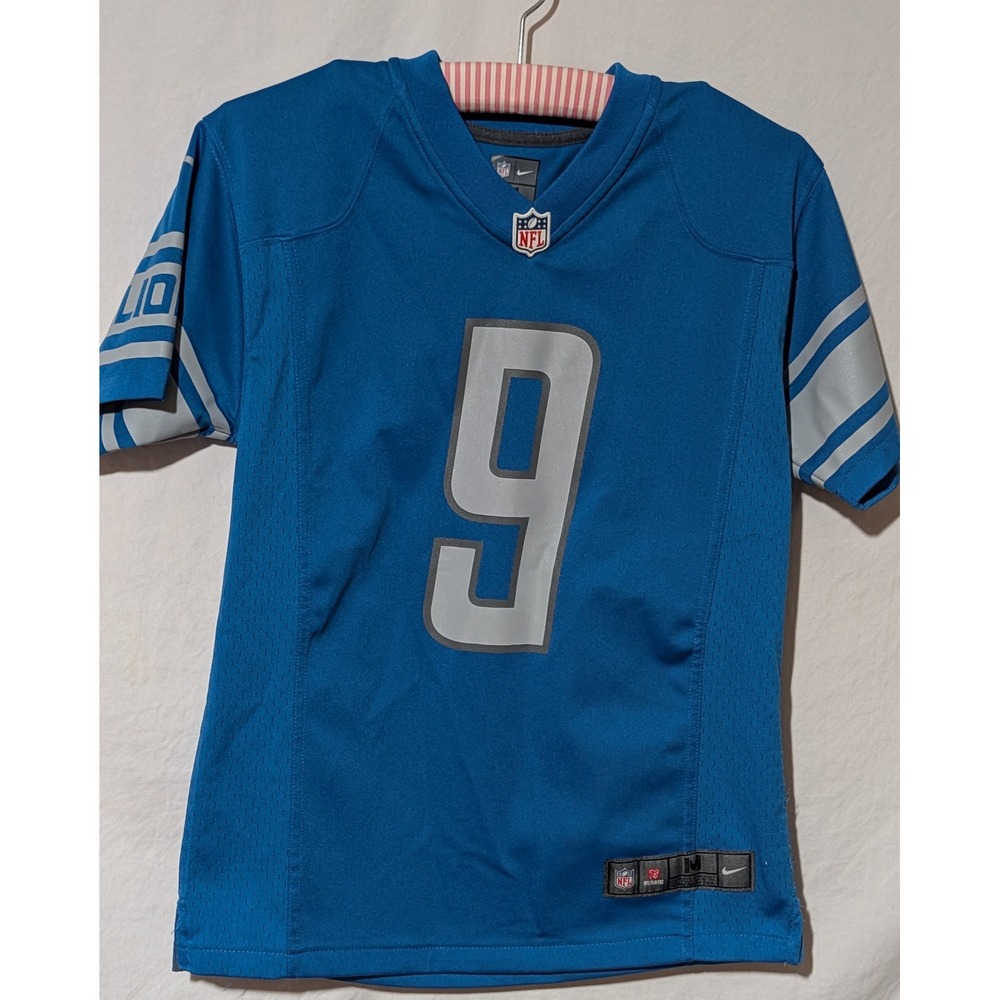 Nike NFL On Field Detroit Lions Matthew Stafford #9 Jersey Youth M 10/12 Blue